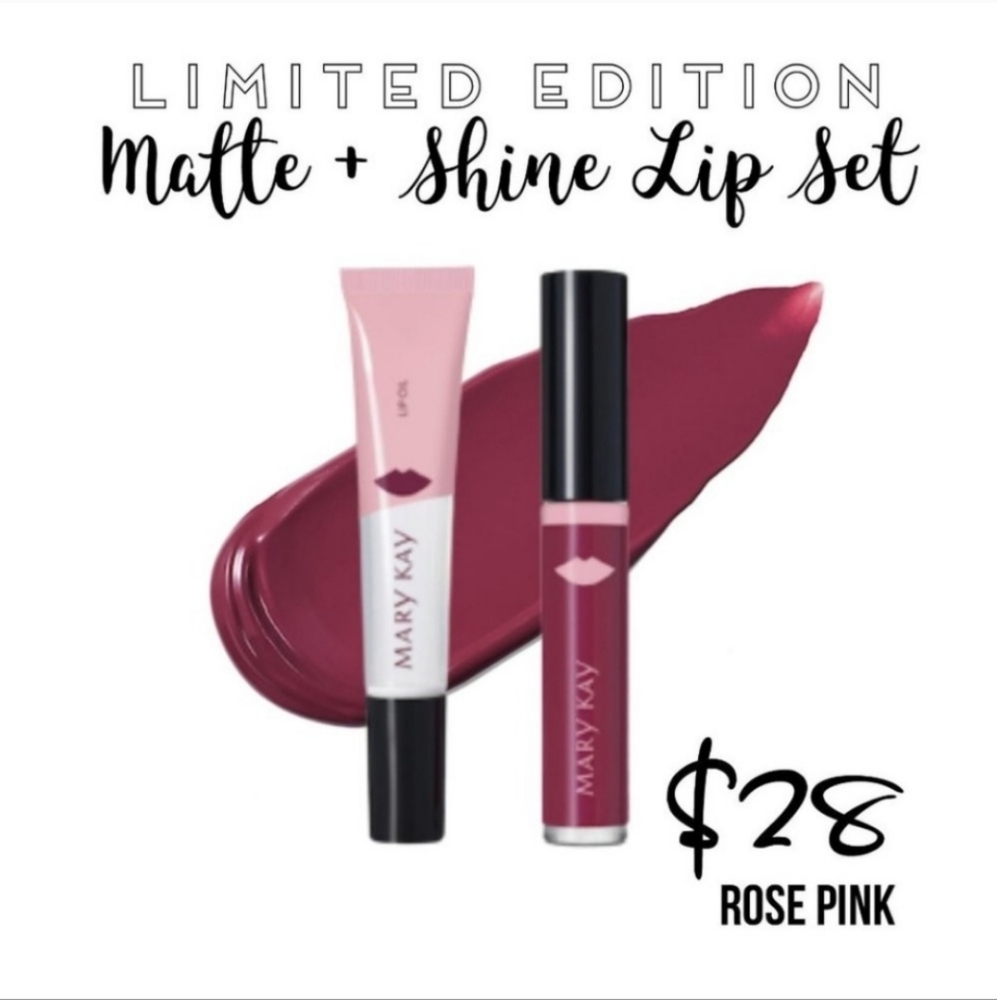 Mary Kay Matte + Shine Lip Set - Rose Pink